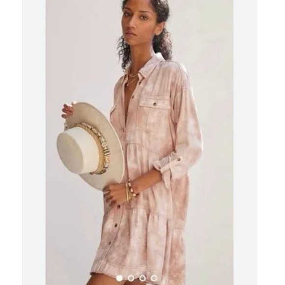 Pilcrow Dresses & Skirts - Urban Outfitters UO Pilcro tie dye mini utility dress NWT